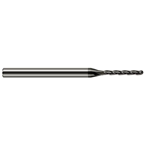 Miniature End Mill - Ball - Long Flute, 0.1250" (1/8), Finish - Machining: Amorphous Diamond